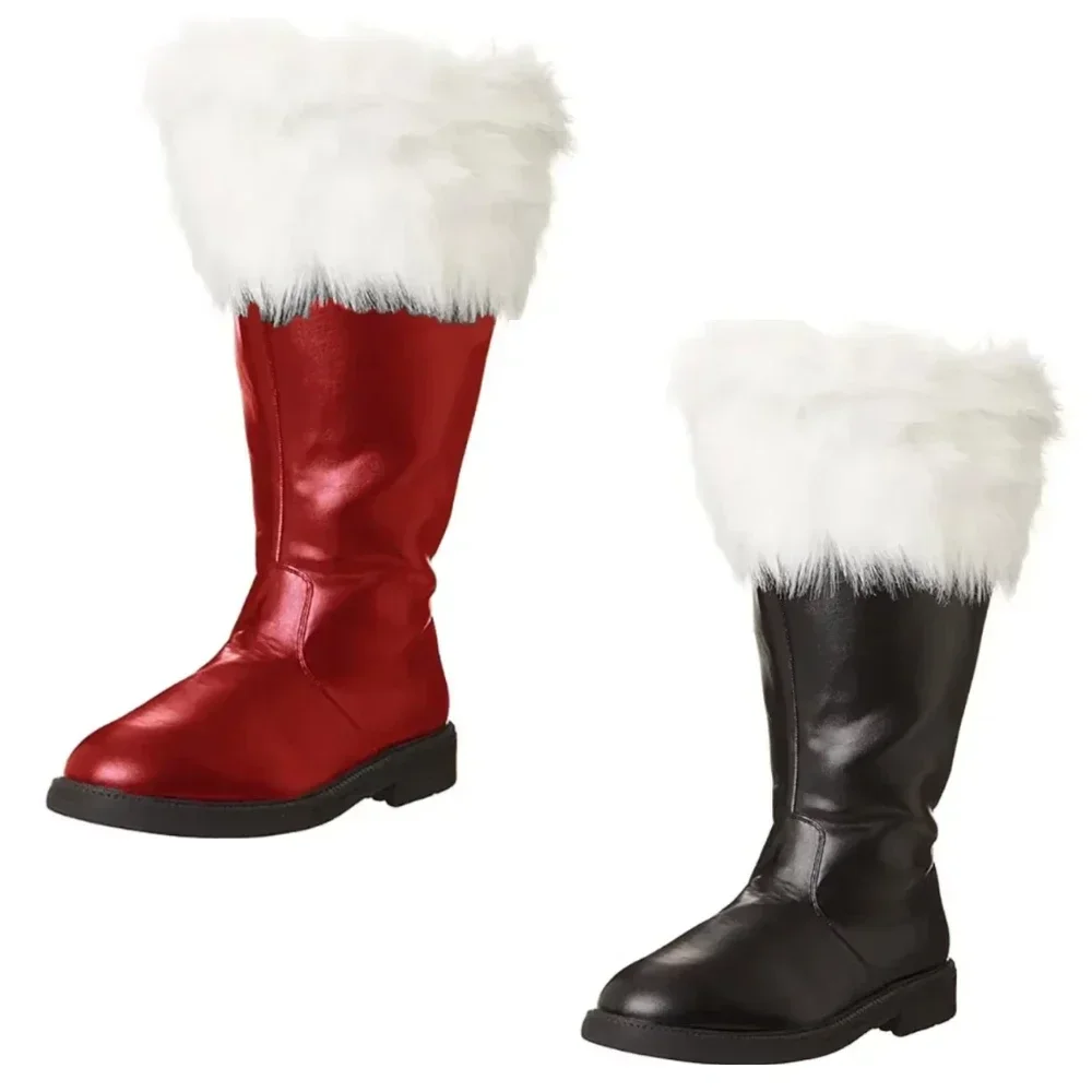Men Shoes White Colour - Sepatu Bot Santa Claus Natal Pria