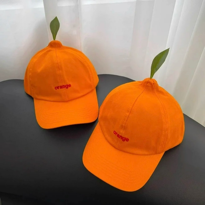 Men Shoes Models - Topi Uniseks Oranye Kartun Topi Bisbol