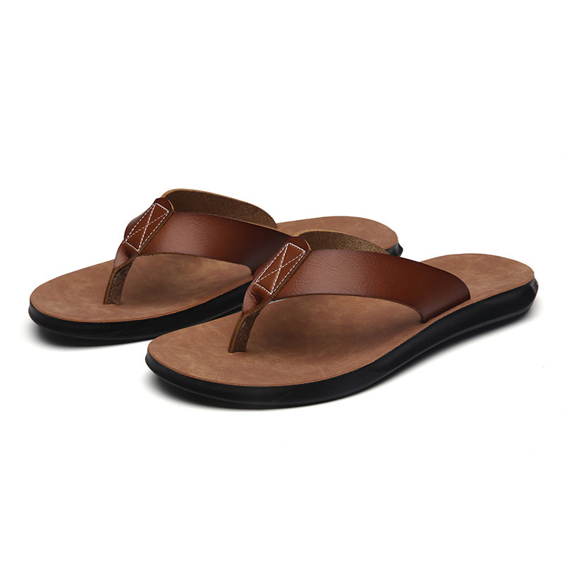 Men Shoes Everyday - 38-47 Sandal Jepit Kulit Italia Baru