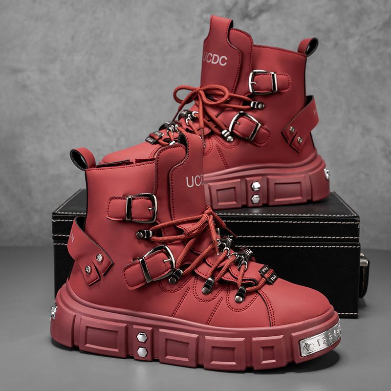 Men Shoes Red - Sepatu Bot Merek Asli untuk Pria