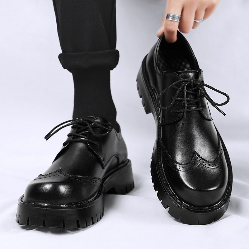 Men Shoes Louboutin - Sepatu kulit untuk pria, sepatu Leahter