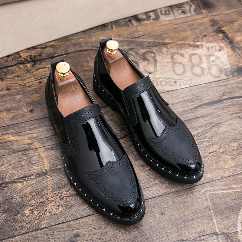 Sepatu pantofel sol tebal pria - Men Shoes Louboutin ulasan dan harga