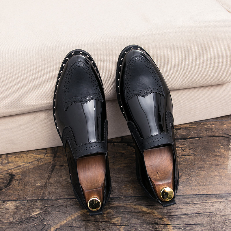 Sepatu pantofel sol tebal pria - Men Shoes Louboutin ulasan dan harga