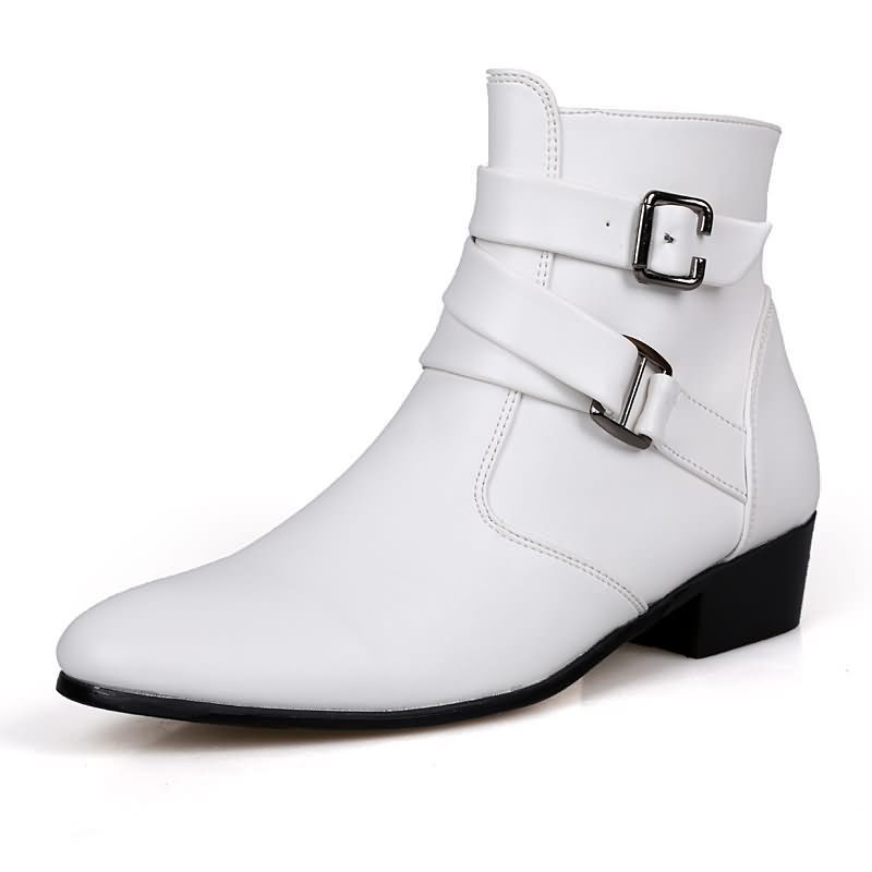 Sepatu Bot Pria Mewah Sepatu B - Men Shoes White Colour ulasan dan harga