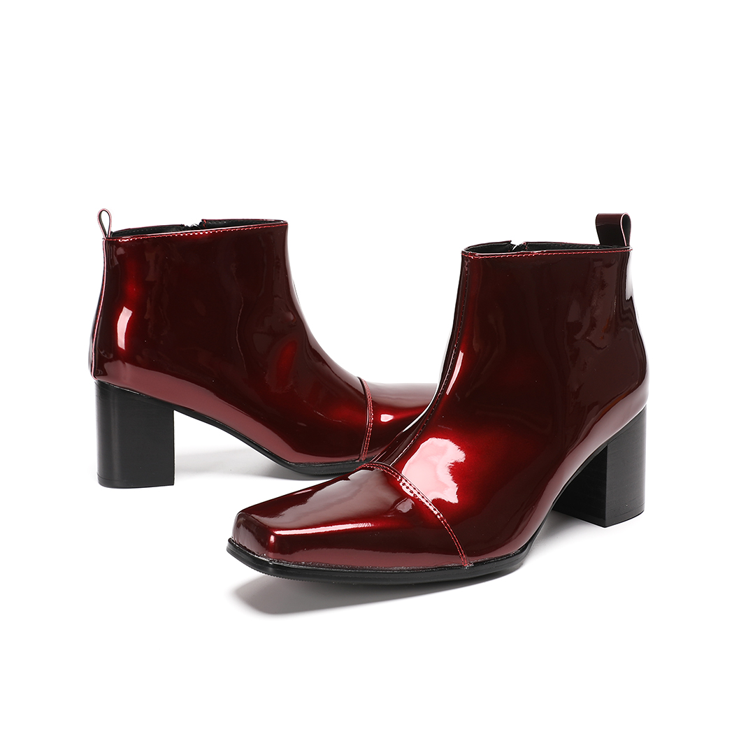Sepatu Bot Pria Kulit Asli Mer - Men Shoes Red ulasan dan harga