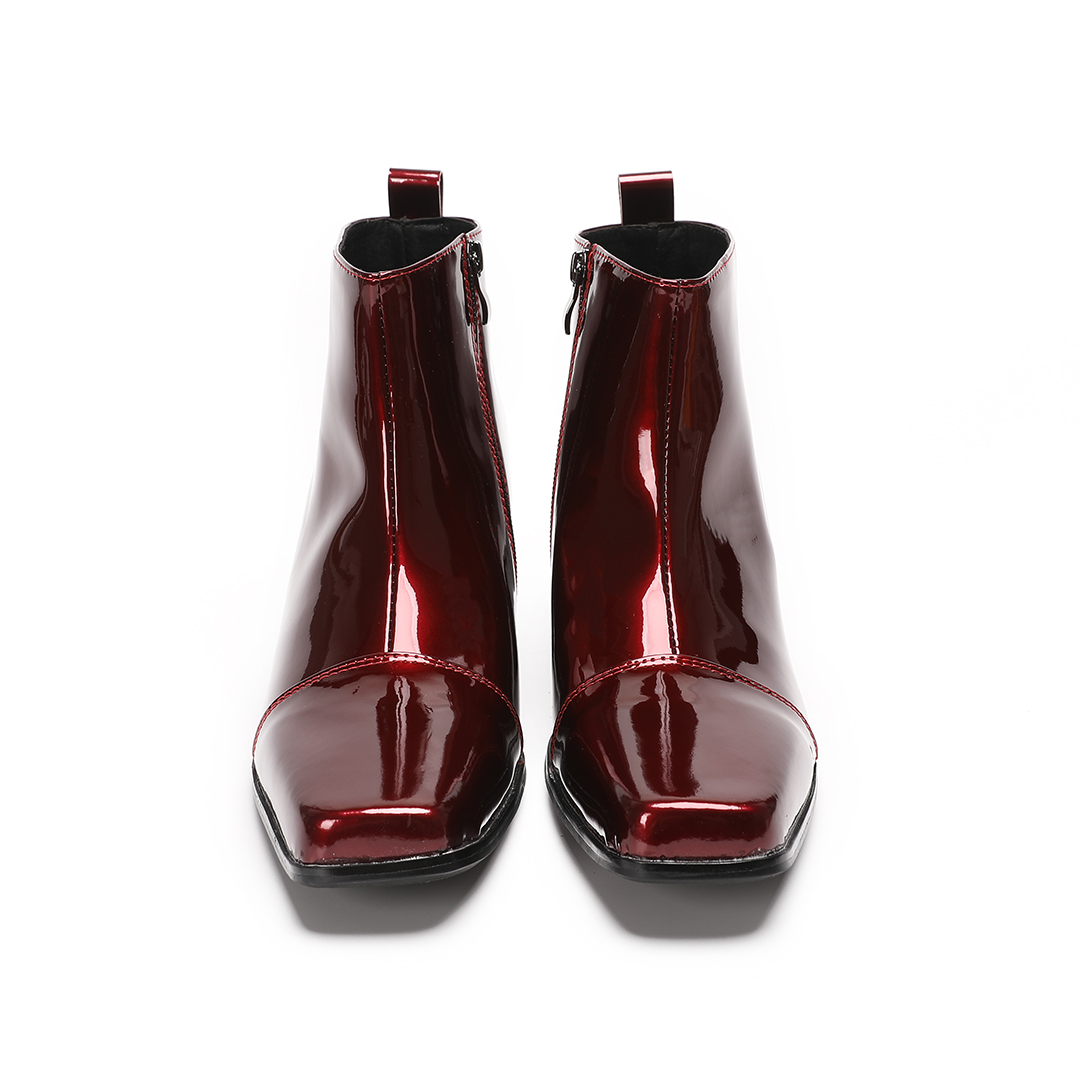 Sepatu Bot Pria Kulit Asli Mer - Men Shoes Red ulasan dan harga