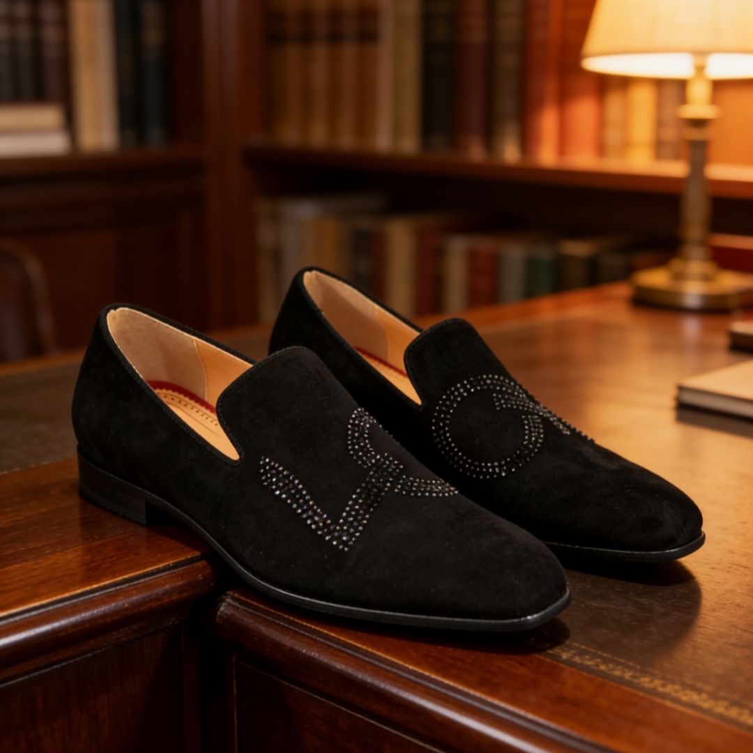 Sepatu Loafer Berhias Rhinesto - Men Shoes For Wedding ulasan dan harga