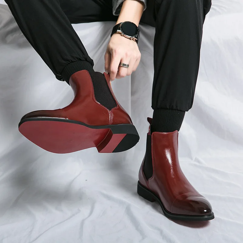 Sepatu bot kulit mewah untuk p - Men Shoes Louboutin ulasan dan harga
