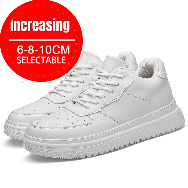 Sepatu Lift Pria Sepatu Penamb - Men Shoes White Colour ulasan dan harga
