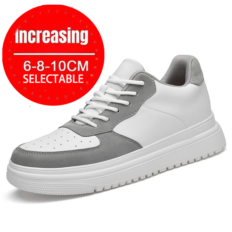 Sepatu Lift Pria Sepatu Penamb - Men Shoes White Colour ulasan dan harga