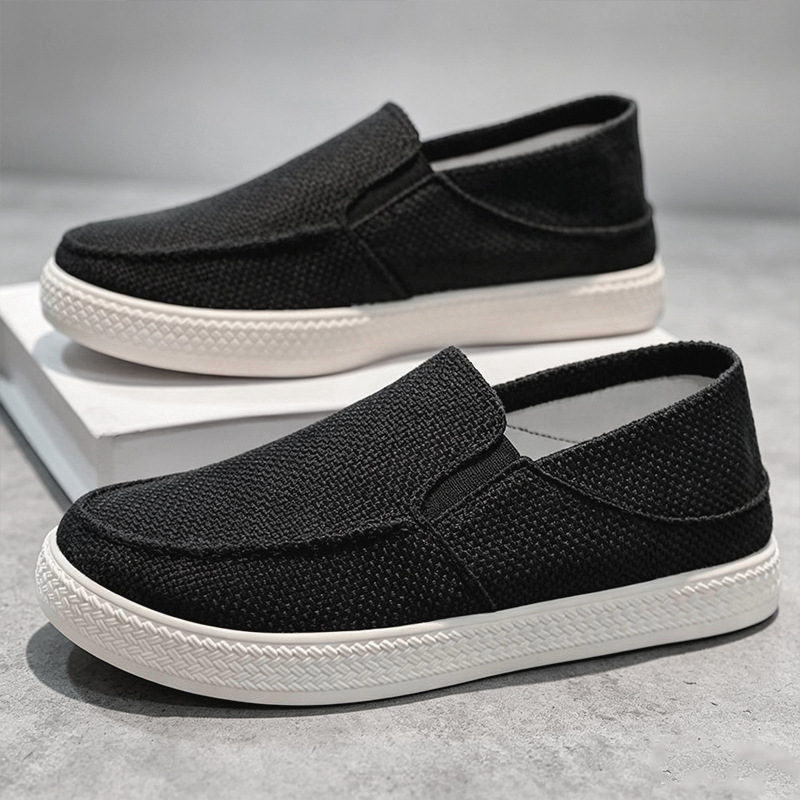 Sepatu Loafer Pria Bahan Linen - Men Shoes Everyday ulasan dan harga