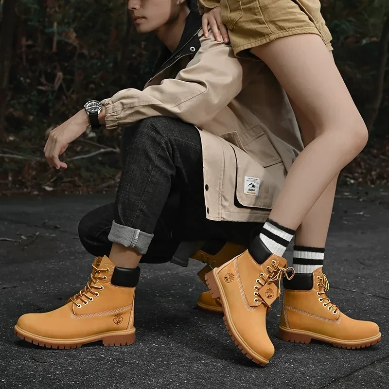 Sepatu Boots Pria High Top Ber - Men Shoes Everyday ulasan dan harga