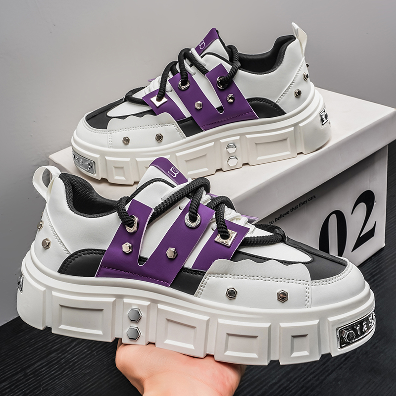 Sepatu Sneakers Pria Sol Tebal - Men Shoes White Colour ulasan dan harga